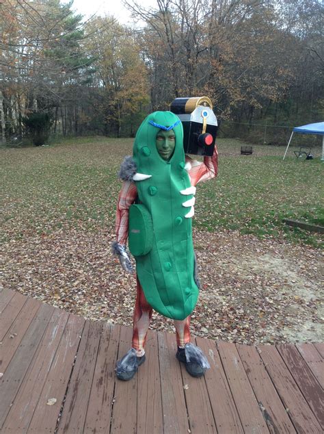 pickle costume|homemade pickle costume.